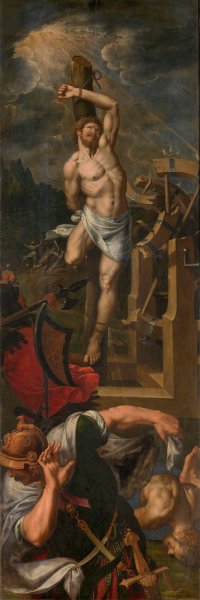 Saint George Tortured by Ambrosius Francken I Oil Painting