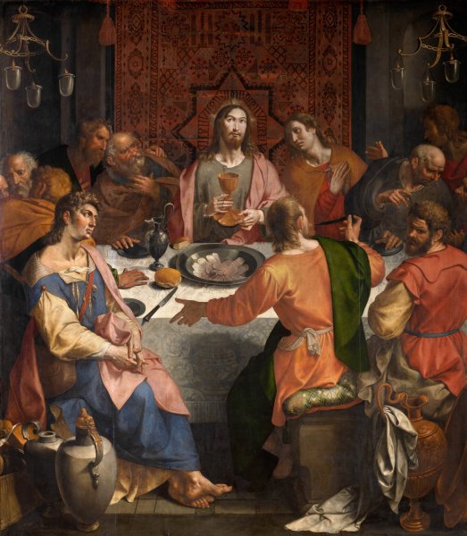 The Last Supper  by Ambrosius Francken I - Hand-Painted Oil Painting Reproduction