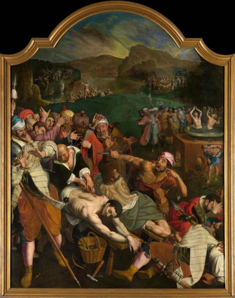 The Martyrdom of Saint Crispin and Saint Crispinian by Ambrosius Francken I - Hand-Painted Oil Painting Reproduction