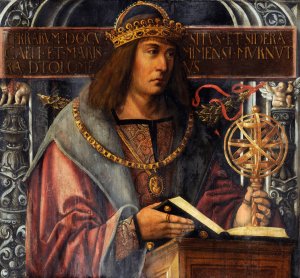 Idealized Portrait Of Ptolemy by Ambrosius Holbein Oil Painting