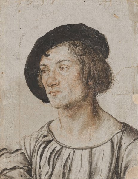 Main Product Photo of Portrait of a Young Man  Painting by Ambrosius Holbein