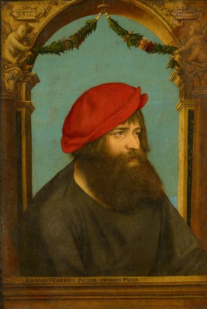 Portrait of Hans Herbst by Ambrosius Holbein Oil Painting