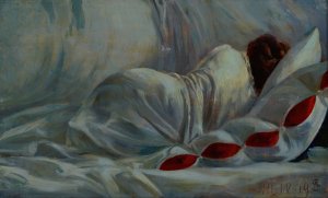 A Study by Ambrozy Sabatowski Oil Painting