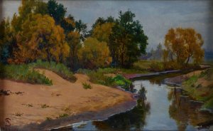 Autumn by Ambrozy Sabatowski Oil Painting