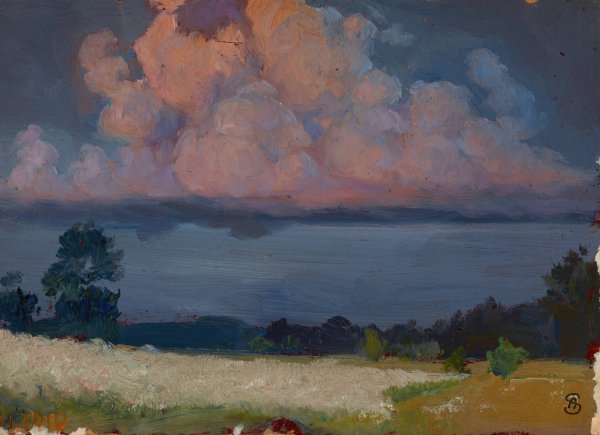 Cloud  by Ambrozy Sabatowski - Hand-Painted Oil Painting Reproduction