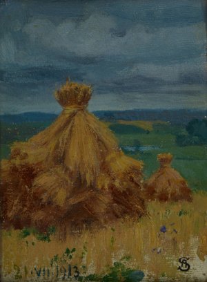 Cloudy Day by Ambrozy Sabatowski Oil Painting