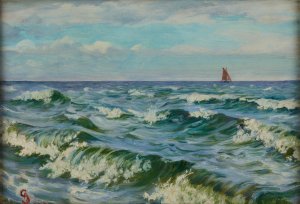 Windy Day by Ambrozy Sabatowski Oil Painting