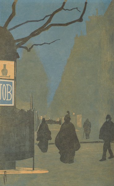 Boulevard Malesherbes, le soir  by Amedee Joyau - Hand-Painted Oil Painting Reproduction