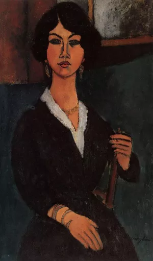 Almaisa painting by Amedeo Modigliani