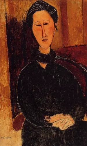 Anna Hanka Zabrowska by Amedeo Modigliani - Oil Painting Reproduction
