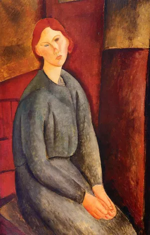 Annie Bjarne Oil painting by Amedeo Modigliani