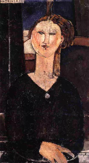 Antonia painting by Amedeo Modigliani