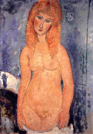 Blonde Nude Oil painting by Amedeo Modigliani
