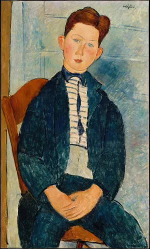 Boy in a Striped Sweater by Amedeo Modigliani Oil Painting