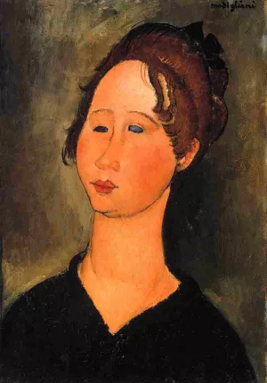 Burgundian Woman Oil painting by Amedeo Modigliani