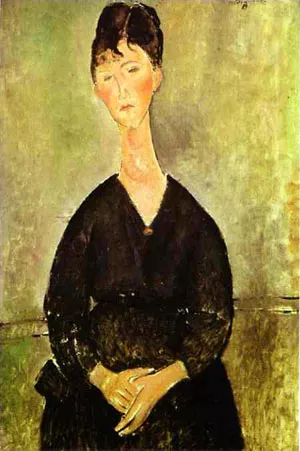Cafe Singer Oil painting by Amedeo Modigliani