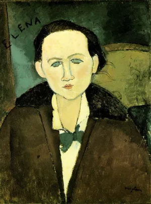Elena Pavlowski Oil painting by Amedeo Modigliani