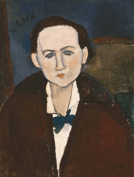 Elena Povolozky by Amedeo Modigliani - Hand-Painted Oil Painting Reproduction
