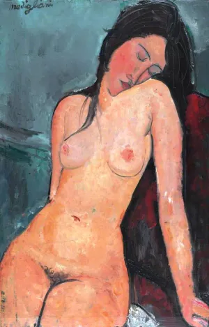 Female Nude by Amedeo Modigliani - Oil Painting Reproduction