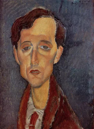 Franz Hellens by Amedeo Modigliani - Oil Painting Reproduction