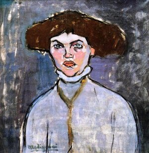 Head of a Young Woman by Amedeo Modigliani Oil Painting