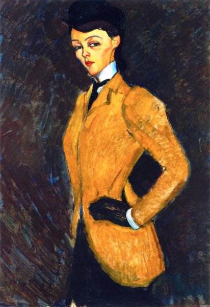 Main Product Photo of Horsewoman Painting by Amedeo Modigliani