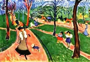 Hyde Park by Amedeo Modigliani - Oil Painting Reproduction