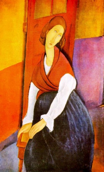 Main Product Photo of Jeanne Hebuterne 4 Painting by Amedeo Modigliani