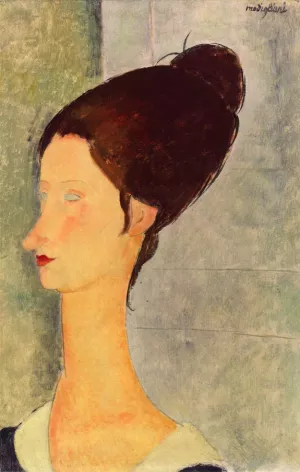 Jeanne Hebuterne Oil painting by Amedeo Modigliani
