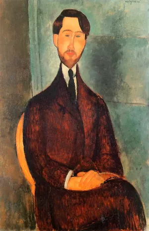 Leopold Zborowski 2 by Amedeo Modigliani - Oil Painting Reproduction