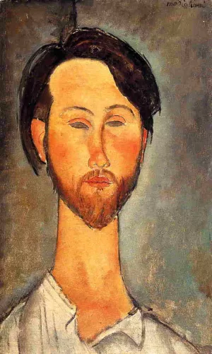 Leopold Zborowski 3 Oil painting by Amedeo Modigliani