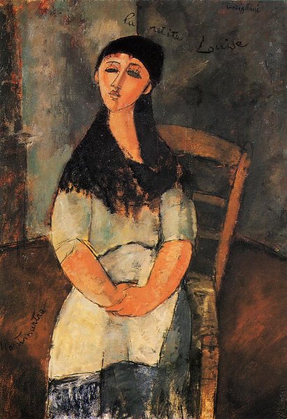 Main Product Photo of Little Louise Painting by Amedeo Modigliani