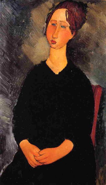 Little Serving Woman by Amedeo Modigliani - Hand-Painted Oil Painting Reproduction