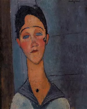 Louise Oil painting by Amedeo Modigliani