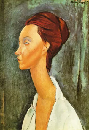 Lunia Czechovska Oil painting by Amedeo Modigliani