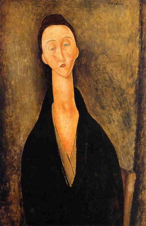 Lunia Czechowska 2 Oil painting by Amedeo Modigliani
