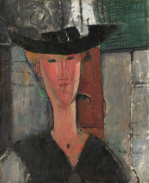 Madam Pompadour  by Amedeo Modigliani - Hand-Painted Oil Painting Reproduction