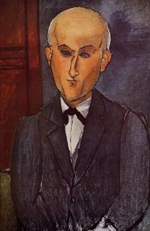 Max Jacob Oil painting by Amedeo Modigliani