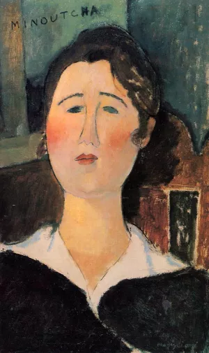 Minoutcha Oil painting by Amedeo Modigliani