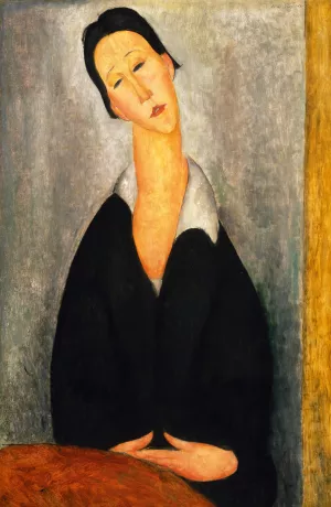 Portrait of a Polish Woman Oil painting by Amedeo Modigliani