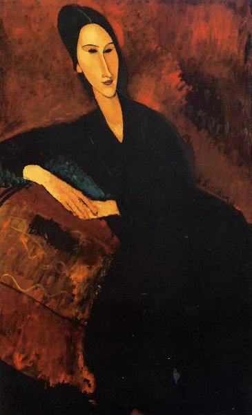 Main Product Photo of Portrait of Anna Zborowska Painting by Amedeo Modigliani