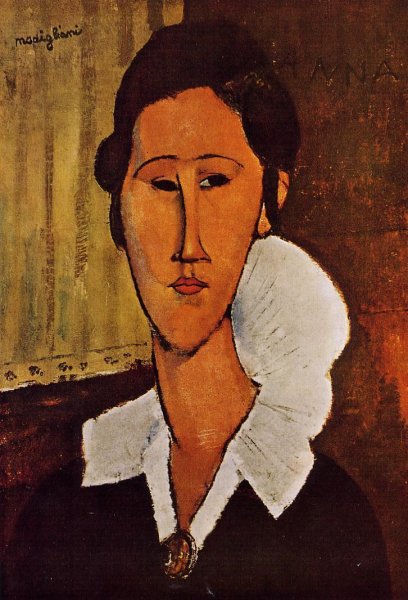 Main Product Photo of Portrait of Anna Painting by Amedeo Modigliani
