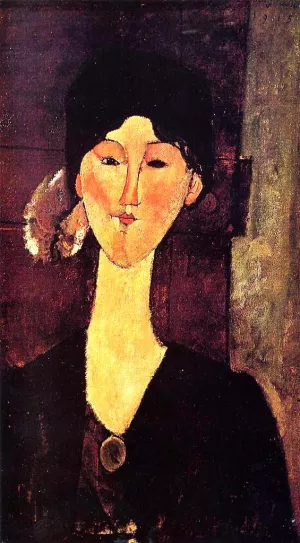 Portrait of Beatrice Hastings by Amedeo Modigliani - Oil Painting Reproduction