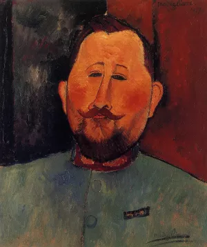Portrait of Doctor Devaraigne painting by Amedeo Modigliani