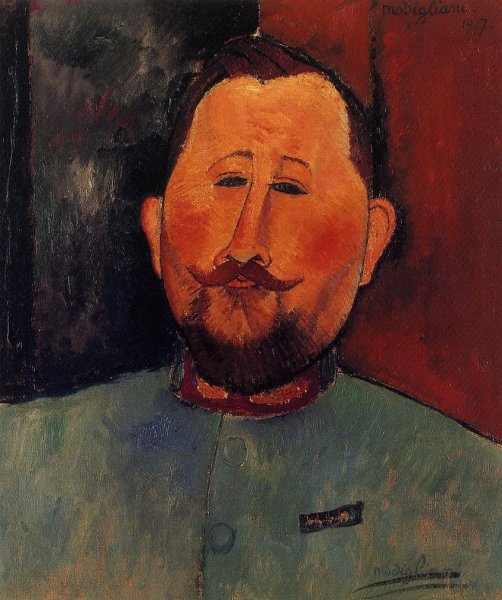 Portrait of Doctor Devaraigne by Amedeo Modigliani - Hand-Painted Oil Painting Reproduction