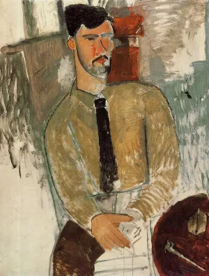 Portrait of Henri Laurens by Amedeo Modigliani - Oil Painting Reproduction