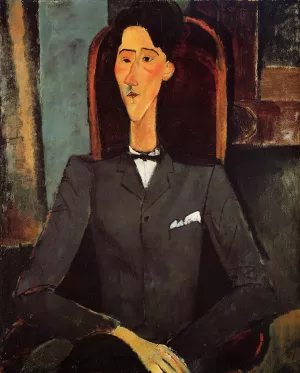 Portrait of Jean Cocteau by Amedeo Modigliani - Oil Painting Reproduction