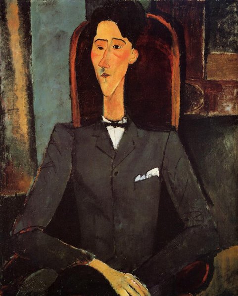 Main Product Photo of Portrait of Jean Cocteau Painting by Amedeo Modigliani