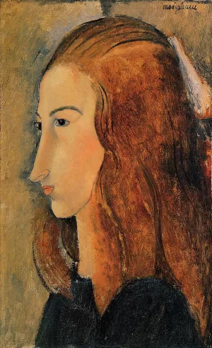 Portrait of Jeanne Hebuterne 2 by Amedeo Modigliani - Oil Painting Reproduction