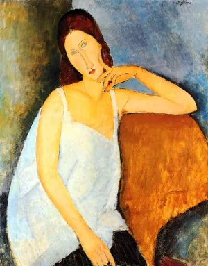 Portrait of Jeanne Hebuterne 4 Oil painting by Amedeo Modigliani
